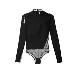 Mugler - Sheer Panel Bodysuit - FR 38